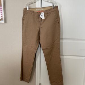J. Crew Factory Classic Brown Straight Leg Pants